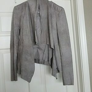 faux suede jacket